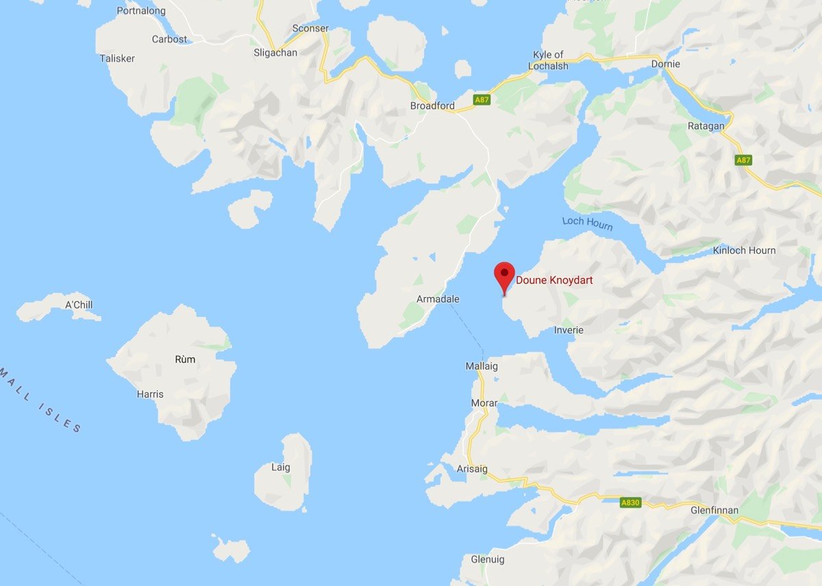 Het gebied waarin u tijdens de vwandelvakantie op Knoydart gaat wandelen