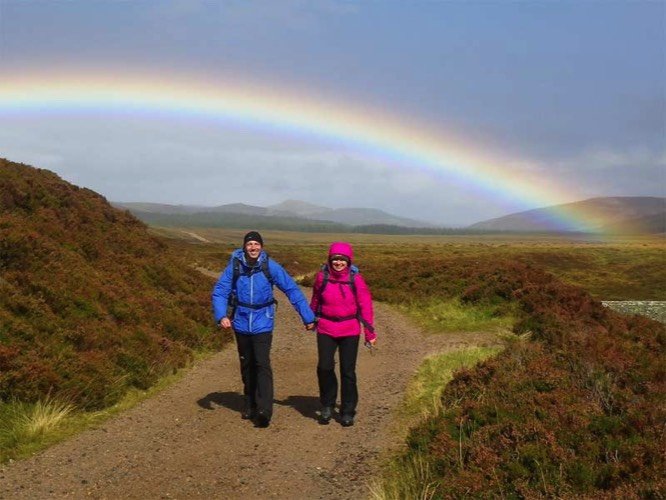 Wandelaars in de Cairngorms em Deeside
