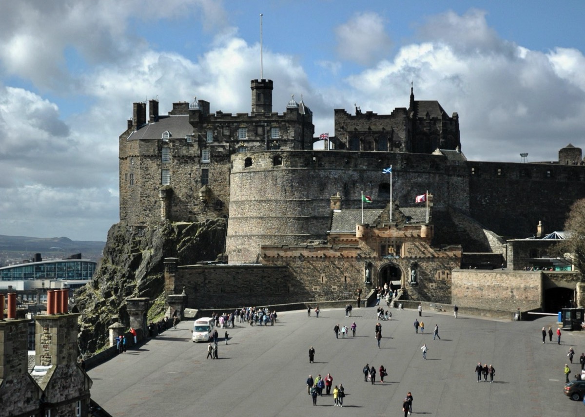 Edinburgh Castle gefotografeerd vanaf de Camera Obscura