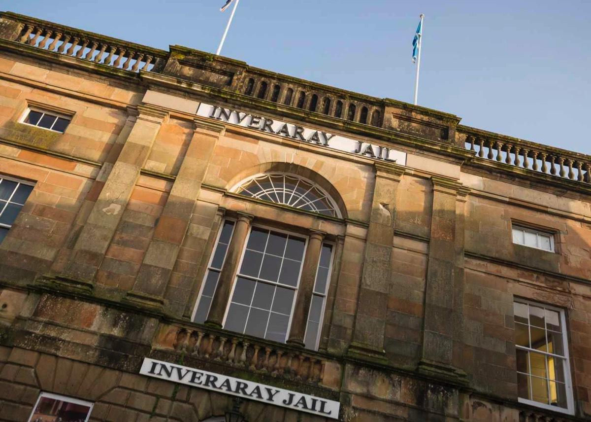 Inveraray Jail in het centrum van het dorp