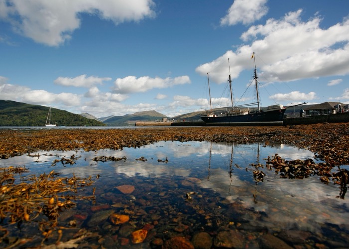 De haven van Inveraray – aan de westelijke oever van Loch Fyne (Argyll)