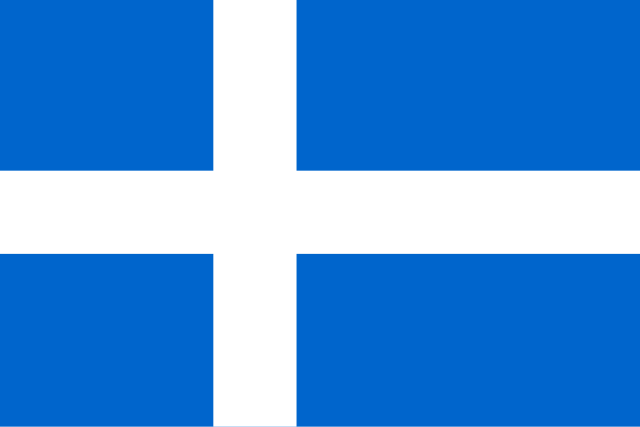 De vlag van de Shetland-eilanden