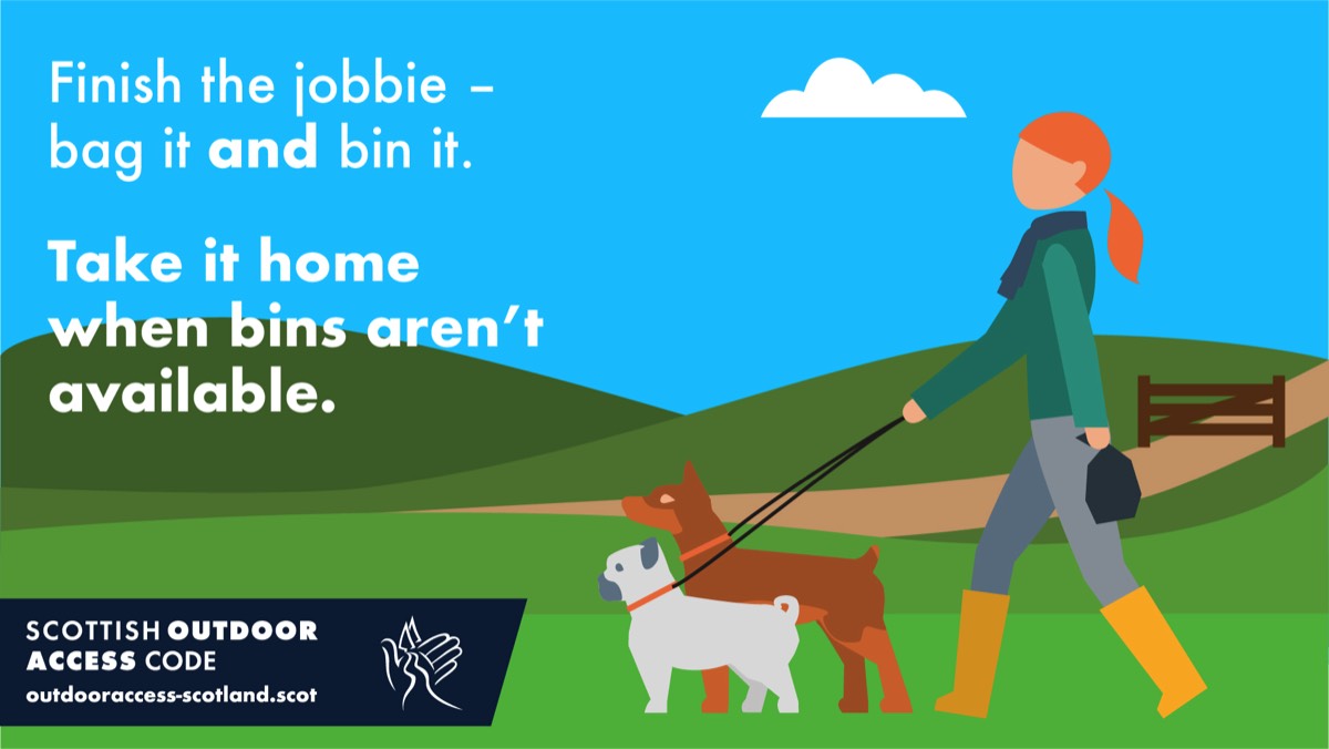 Ook in Schotland: ruim op wat uw hond achterlaat.