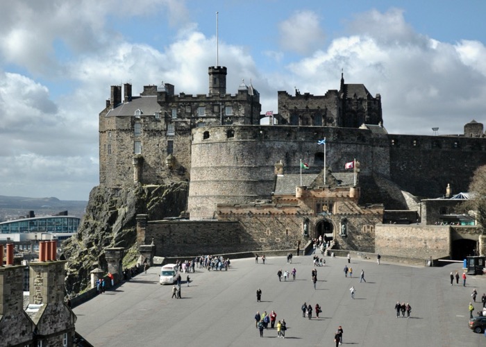 Edinburgh Castle gezien vanaf de Camera Obscura