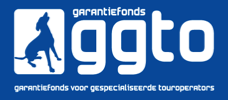 Het logo van het Garantiefonds voor Gespecialiseerde Touroperators. Aangesloten bij het GGTO, het Garantiefonds voor Gespecialiseerde Touroperators. Uw reisgeld is beschermd